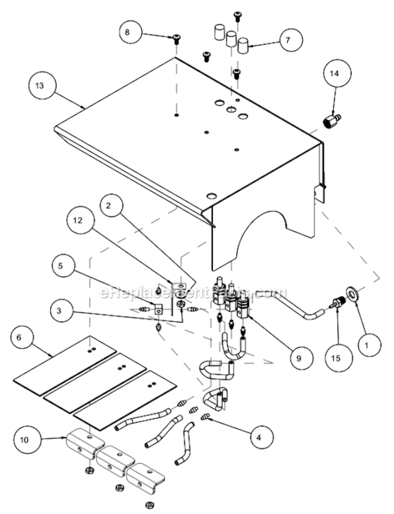 Assembly_Hood_Left_Part_170494 Diagram and Parts List for GP6-6  Barranca Diamond Bench Grinder